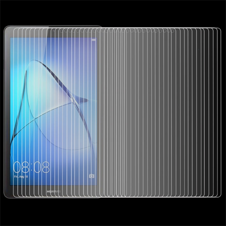 100 ชิ้นสำหรับหัวเว่ย MediaPad T3 7.0 นิ้ว 0.3 มิลลิเมตร 9H ความแข็งพื้นผิวเต็มหน้าจอกระจกกันรอยหน้าจอ, For MediaPad T3 7.0
