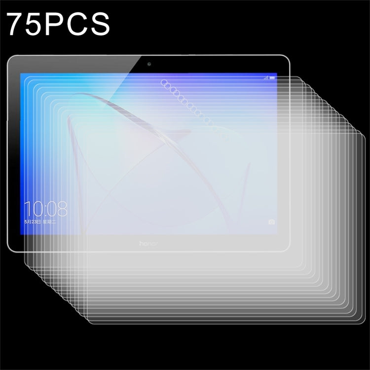 75 ชิ้นสำหรับหัวเว่ย MediaPad T3 10 9.6 นิ้ว 0.3 มิลลิเมตร 9 H ความแข็งพื้นผิวเต็มหน้าจอกระจกกันรอยหน้าจอ, For T3 10