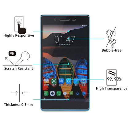 สำหรับ Lenovo Tab3 7 Essential / 710F 0.3mm 9H ความแข็งพื้นผิวกระจกนิรภัยป้องกันหน้าจอ, For 710F