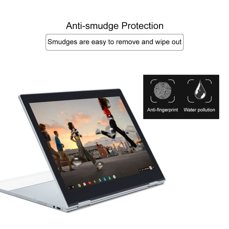 ฟิล์มกระจกนิรภัยแบบเต็มหน้าจอ 0.4 มม. 9H ความแข็งพื้นผิวสำหรับ Google Pixelbook 12.3 นิ้ว, For Google Pixelbook 12.3 inch