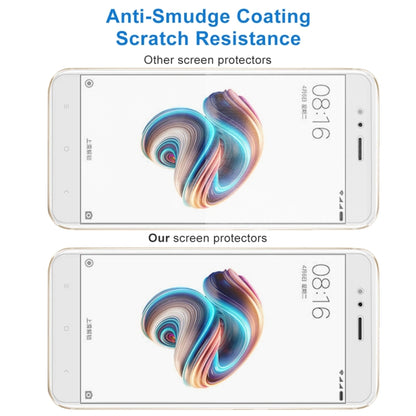 50 ชิ้นสำหรับ Xiaomi Mi 5X / A1 0.26mm 9H ความแข็งพื้นผิว 2.5D ฟิล์มกันรอยนิรภัยแบบเต็มหน้าจอป้องกันการระเบิดไม่มีแพ็คเกจขายปลีก, For Mi 5X (50 PCS)