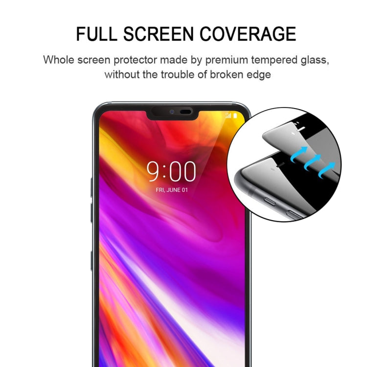 ฟิล์มกระจกนิรภัย 0.26 มม. 9H 2.5D สำหรับ LG G7 ThinQ, For LG G7 ThinQ(Black)