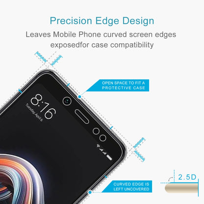 0.26mm 9H ความแข็งพื้นผิว 2.5D ขอบโค้งฟิล์มกระจกนิรภัยสำหรับ Xiaomi Redmi Note 5 Pro, For Redmi Note 5 Pro (1 PC)