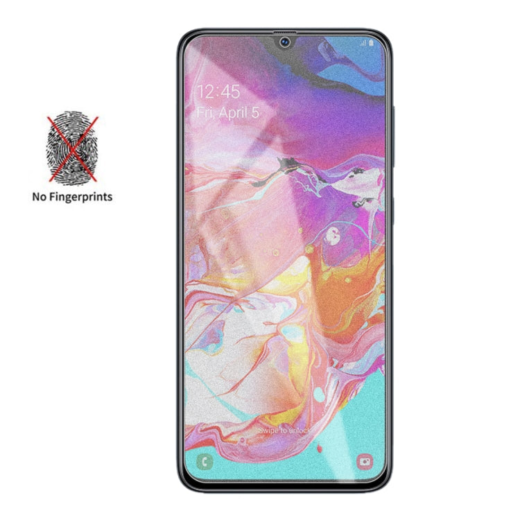 ฟิล์มกระจกนิรภัยแบบด้าน Non-Full Matte Frosted สำหรับ Galaxy A70, For Galaxy A70 (1 PC)