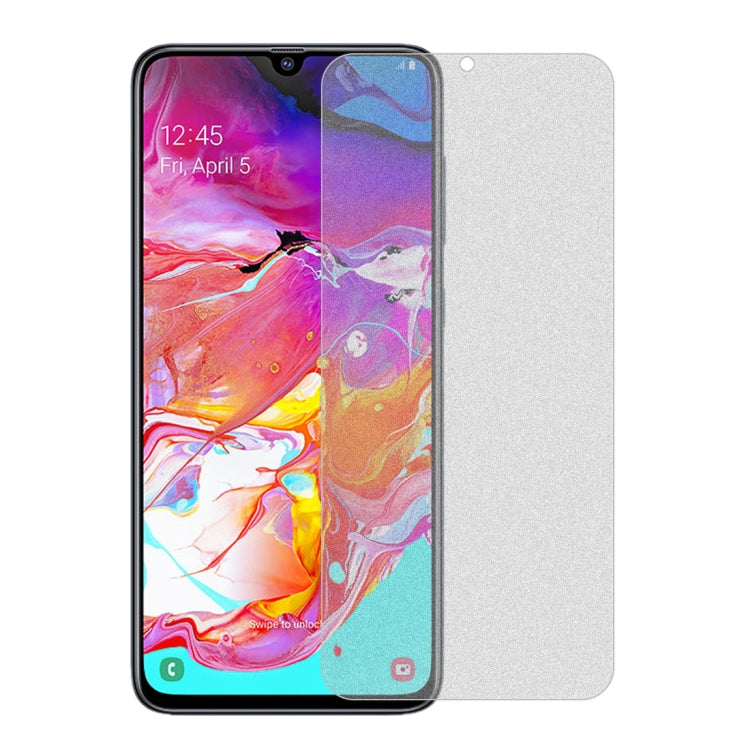 50 ชิ้น Non-Full Matte Frosted ฟิล์มกระจกนิรภัยสำหรับ Galaxy A70 ไม่มีแพ็คเกจขายปลีก, For Galaxy A70 (50 PCS)