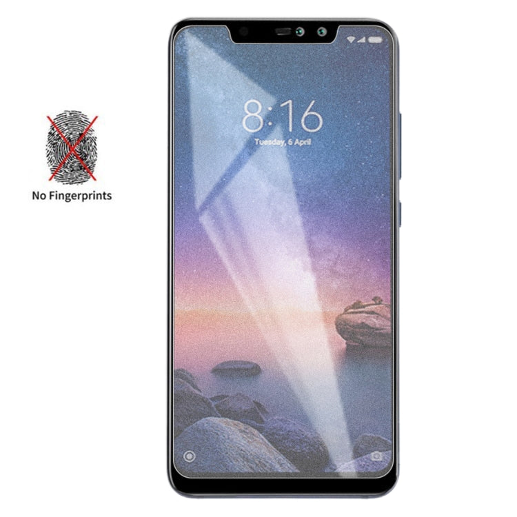 ฟิล์มกระจกนิรภัยแบบเคลือบด้านแบบไม่เต็มรูปแบบสำหรับ Xiaomi Redmi Note 6 Pro, For Xiaomi Redmi Note 6 Pro (1 PC)