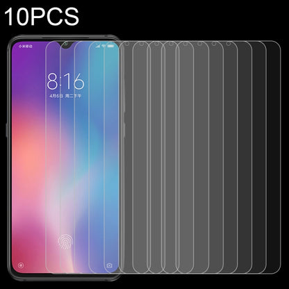 10 ชิ้น 0.26 มิลลิเมตร 9H 2.5D ฟิล์มกระจกนิรภัยสำหรับ Xiaomi Mi 9, For Mi 9 (10 PCS)