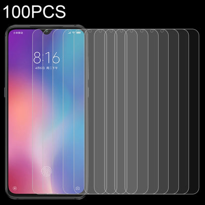 100 ชิ้น 0.26mm 9H 2.5D ฟิล์มกระจกนิรภัยสำหรับ Xiaomi Mi 9, For Mi 9 (100 PCS)