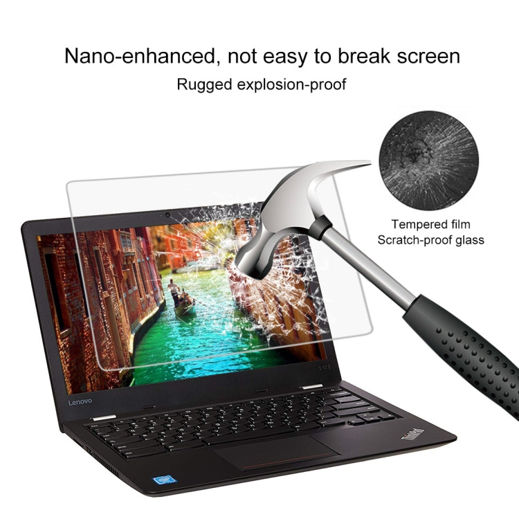 ฟิล์มกระจกนิรภัยแบบเต็มหน้าจอความแข็ง 0.4 มม. 9H สำหรับ Lenovo ThinkPad 13 Chromebook 13.3 นิ้ว, Lenovo 13 Chromebook