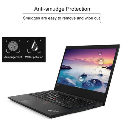 ฟิล์มกระจกนิรภัยแบบเต็มหน้าจอความแข็ง 0.4 มม. 9H สำหรับ Lenovo ThinkPad E485 14 นิ้ว, Lenovo E485