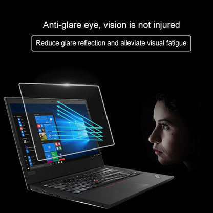 ฟิล์มกระจกนิรภัยแบบเต็มหน้าจอความแข็ง 0.4 มม. 9H สำหรับ Lenovo ThinkPad E485 14 นิ้ว, Lenovo E485
