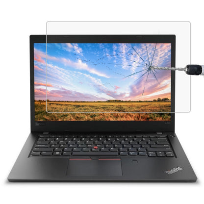 ฟิล์มกระจกนิรภัยแบบเต็มหน้าจอความแข็ง 0.4 มม. 9H สำหรับ Lenovo ThinkPad L480 14 นิ้ว, Lenovo L480