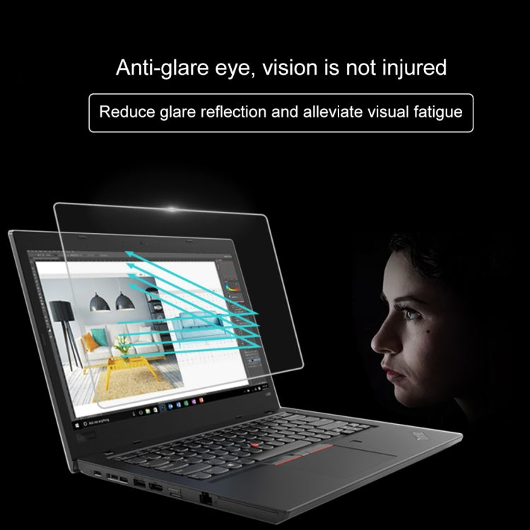 ฟิล์มกระจกนิรภัยแบบเต็มหน้าจอความแข็ง 0.4 มม. 9H สำหรับ Lenovo ThinkPad L480 14 นิ้ว, Lenovo L480