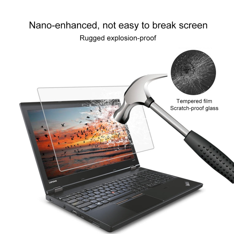 ฟิล์มกระจกนิรภัยแบบเต็มหน้าจอความแข็ง 9H สำหรับ Lenovo ThinkPad L570 15.6 นิ้ว, Lenovo L570