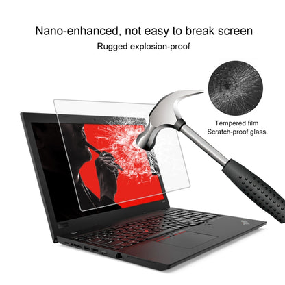 ฟิล์มกระจกนิรภัยแบบเต็มหน้าจอความแข็งพื้นผิว 9H สำหรับ Lenovo ThinkPad L580 15.6 นิ้ว, Lenovo L580