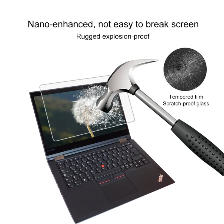 ฟิล์มกระจกนิรภัยแบบเต็มหน้าจอความแข็ง 0.4 มม. 9H สำหรับ Lenovo ThinkPad Yoga 370 13.3 นิ้ว, Yoga 370
