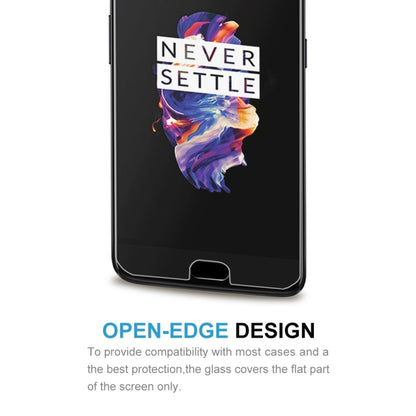 สำหรับ OnePlus 5 0.3 มม. 9H ความแข็งพื้นผิว 2.5D ป้องกันการระเบิดแบบเต็มหน้าจอฟิล์มกระจกนิรภัย, For OnePlus 5