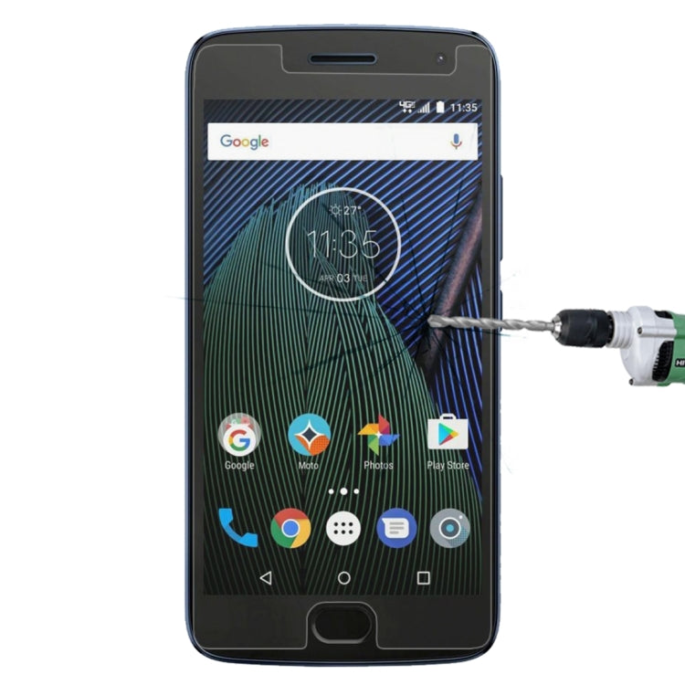 สำหรับ Motorola Moto G5 Plus 0.26mm 9H ความแข็งพื้นผิวป้องกันการระเบิดแบบเต็มหน้าจอฟิล์มกระจกนิรภัย, For Moto G5 Plus