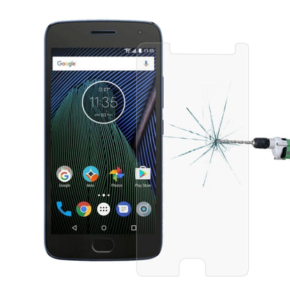 สำหรับ Motorola Moto G5 Plus 0.26mm 9H ความแข็งพื้นผิวป้องกันการระเบิดแบบเต็มหน้าจอฟิล์มกระจกนิรภัย, For Moto G5 Plus