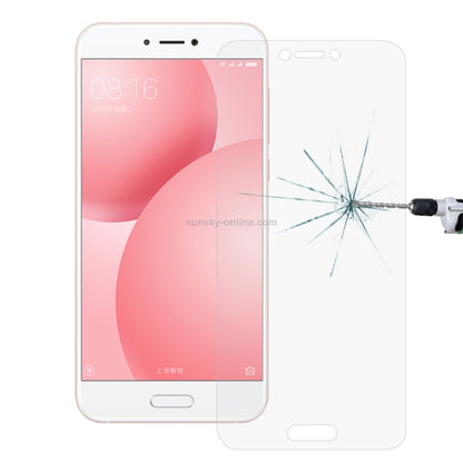 10 ชิ้นสำหรับ Xiaomi Mi 5c 0.26 มิลลิเมตร 9H ความแข็งพื้นผิวป้องกันการระเบิดไม่เต็มหน้าจอฟิล์มกระจกนิรภัย, For Mi 5c