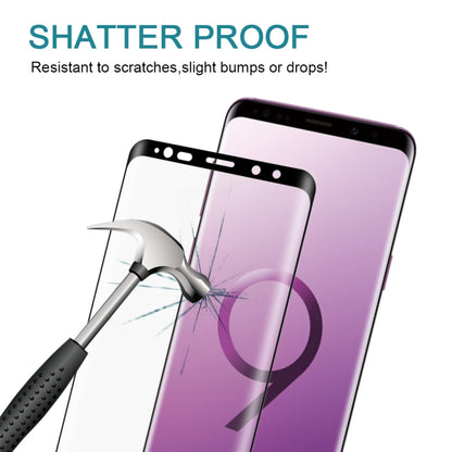 0.3 มม. 9H ความแข็งพื้นผิว 3D Curved Edge ฟิล์มกระจกนิรภัยแบบเต็มหน้าจอสำหรับ Galaxy Note9, For Galaxy Note9（1 PC）