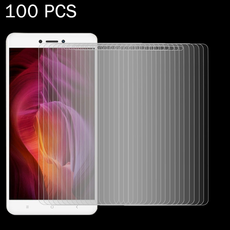 100 ชิ้นสำหรับ Xiaomi R Edmi หมายเหตุ 4X 0.26 มิลลิเมตร 9H ความแข็งพื้นผิวฟิล์มกระจกนิรภัยป้องกันการระเบิด, 100pcs