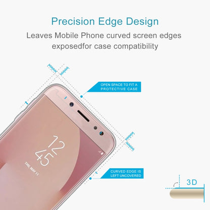 10 ชิ้นสำหรับ Galaxy J7 (2017) (เวอร์ชั่นอเมริกา) 0.3mm 9H ความแข็งพื้นผิว 2.5D ป้องกันการระเบิดไม่เต็มหน้าจอฟิล์มกระจกนิรภัย, For Galaxy J7 (2017)(US Version)(10 PCS)