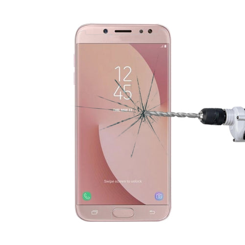 สำหรับ Galaxy J7 (2017) (เวอร์ชั่นอเมริกา) 0.3mm 9H ความแข็งพื้นผิว 2.5D ฟิล์มกันรอยนิรภัยแบบป้องกันการระเบิดแบบเต็มหน้าจอ, For Galaxy J7 (2017)(US Version)(1 PC)
