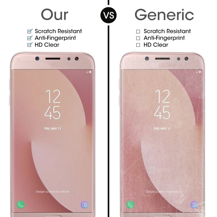 สำหรับ Galaxy J7 (2017) (เวอร์ชั่นอเมริกา) 0.3mm 9H ความแข็งพื้นผิว 2.5D ฟิล์มกันรอยนิรภัยแบบป้องกันการระเบิดแบบเต็มหน้าจอ, For Galaxy J7 (2017)(US Version)(1 PC)