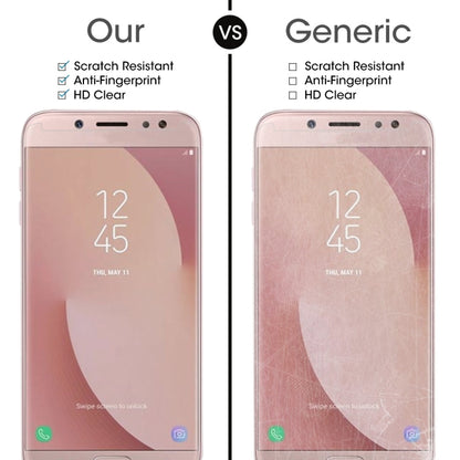 สำหรับ Galaxy J7 (2017) (เวอร์ชั่นอเมริกา) 0.3mm 9H ความแข็งพื้นผิว 2.5D ฟิล์มกันรอยนิรภัยแบบป้องกันการระเบิดแบบเต็มหน้าจอ, For Galaxy J7 (2017)(US Version)(1 PC)