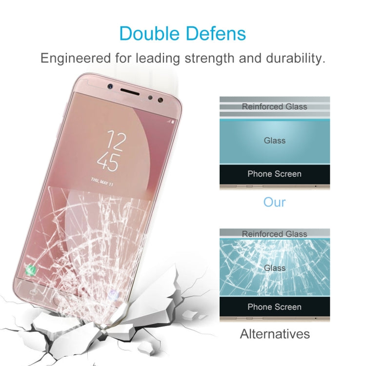 สำหรับ Galaxy J7 (2017) (เวอร์ชั่นอเมริกา) 0.3mm 9H ความแข็งพื้นผิว 2.5D ฟิล์มกันรอยนิรภัยแบบป้องกันการระเบิดแบบเต็มหน้าจอ, For Galaxy J7 (2017)(US Version)(1 PC)