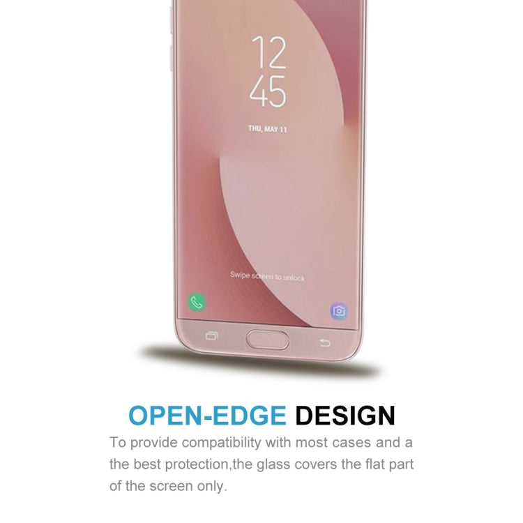 สำหรับ Galaxy J7 (2017) (เวอร์ชั่นอเมริกา) 0.3mm 9H ความแข็งพื้นผิว 2.5D ฟิล์มกันรอยนิรภัยแบบป้องกันการระเบิดแบบเต็มหน้าจอ, For Galaxy J7 (2017)(US Version)(1 PC)