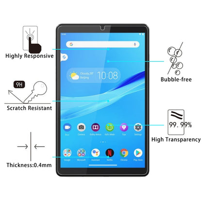 สำหรับ Lenovo Tab M8 9H 0.4 มม. ฟิล์มกระจกนิรภัยป้องกันการระเบิด, For Lenovo M8
