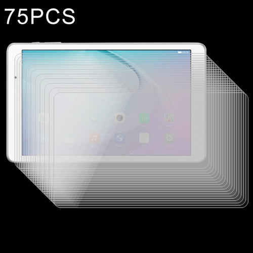75 ชิ้น 10 นิ้ว 0.4 มิลลิเมตรสากล 9H ความแข็งพื้นผิวกระจกกันรอยหน้าจอ, 75 PCS 10 inch