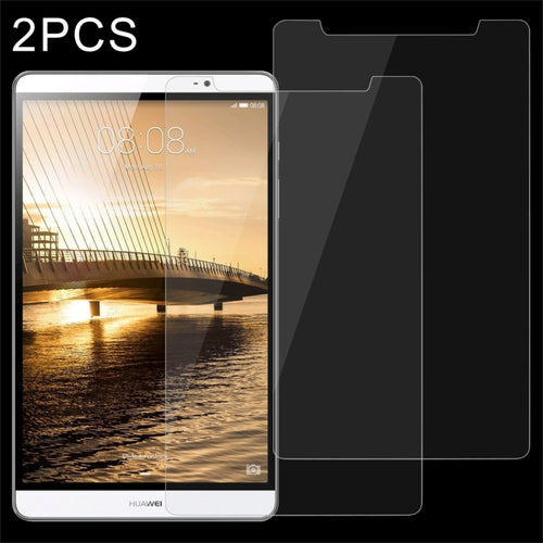 2 ชิ้น 9 นิ้วสากล 0.4 มิลลิเมตร 9H ความแข็งพื้นผิวกระจกกันรอยหน้าจอ, 2 PCS 9 inch