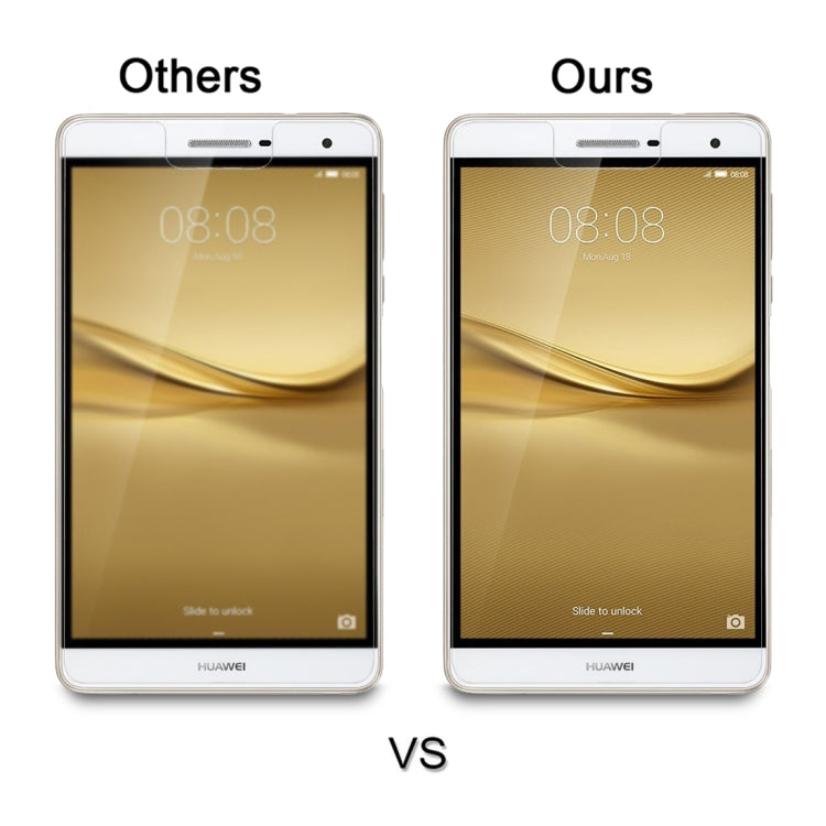 100 ชิ้น 7 นิ้วสากล 0.4 มิลลิเมตร 9H ความแข็งพื้นผิวกระจกกันรอยหน้าจอ, 100 PCS 7 inch