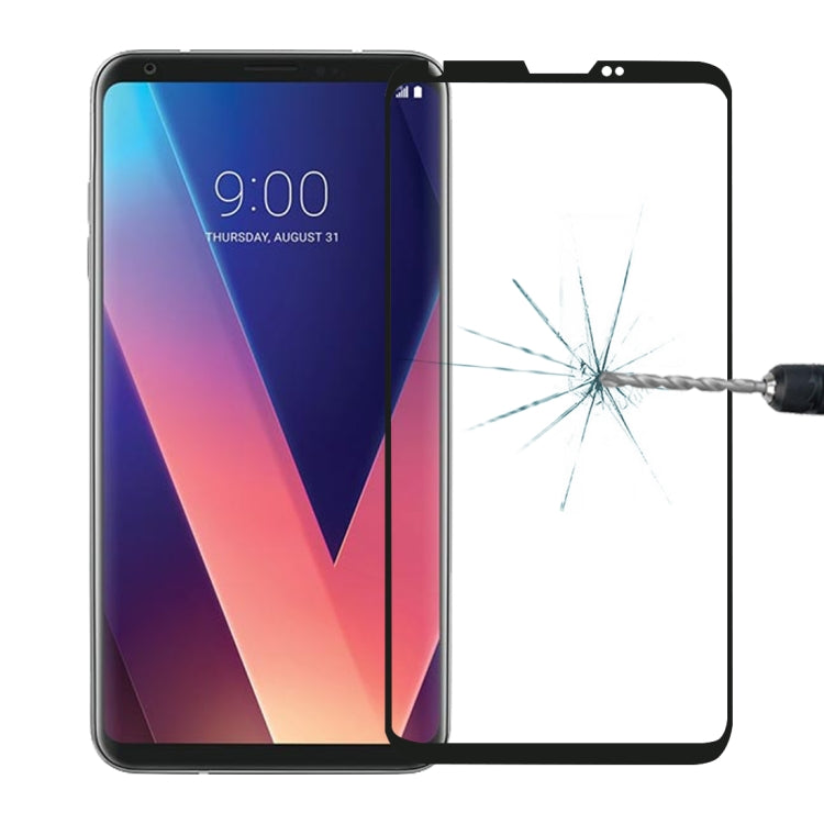 สำหรับ LG V30 0.26mm 9H ความแข็งพื้นผิว 3D โค้งเต็มหน้าจอกระจกกันรอยหน้าจอ, For LG V30