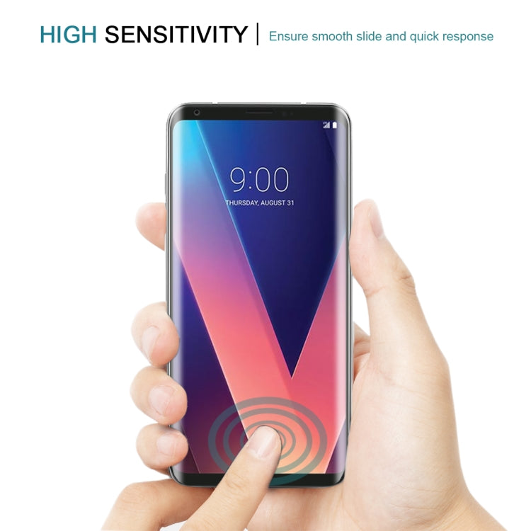 สำหรับ LG V30 0.26mm 9H ความแข็งพื้นผิว 3D โค้งเต็มหน้าจอกระจกกันรอยหน้าจอ, For LG V30