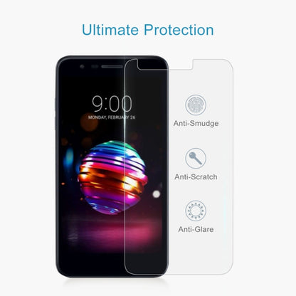 ฟิล์มกระจกนิรภัย 0.26 มม. 9H 2.5D สำหรับ LG K10 (2018), For LG K10 (2018)