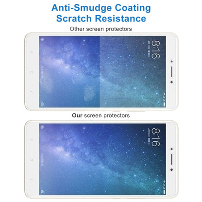 สำหรับ Xiaomi Mi Max 2 0.3mm 9H ความแข็งพื้นผิว 2.5D ป้องกันการระเบิดไม่เต็มหน้าจอฟิล์มกระจกนิรภัย, For Mi Max 2