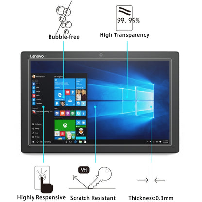 สำหรับ Lenovo Miix 5 0.3 มม. 9H ความแข็งพื้นผิวกระจกนิรภัยป้องกันหน้าจอ, For Miix 5
