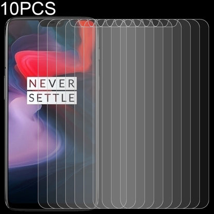 10 ชิ้น 0.26 มิลลิเมตร 9H 2.5D ฟิล์มกระจกนิรภัยสำหรับ OnePlus 6, For OnePlus 6 (10 PCS)