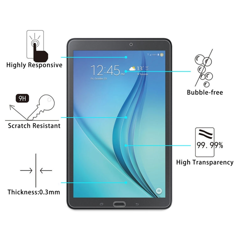 สำหรับ Samsung Galaxy Tab E 9.6 25 ชิ้น 9H HD ฟิล์มกระจกนิรภัยป้องกันการระเบิด, For Samsung Galaxy Tab E 9.6