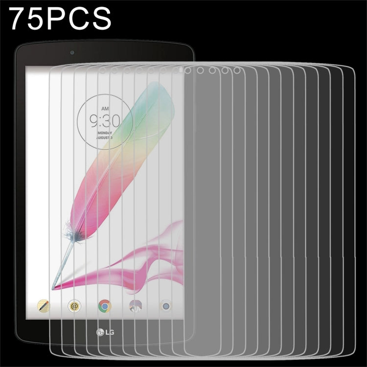75 ชิ้น 0.3mm 9H ฟิล์มกระจกนิรภัยแบบเต็มหน้าจอสำหรับ LG G PAD F 8.0 / V495, LG G PAD F 8.0 / V495