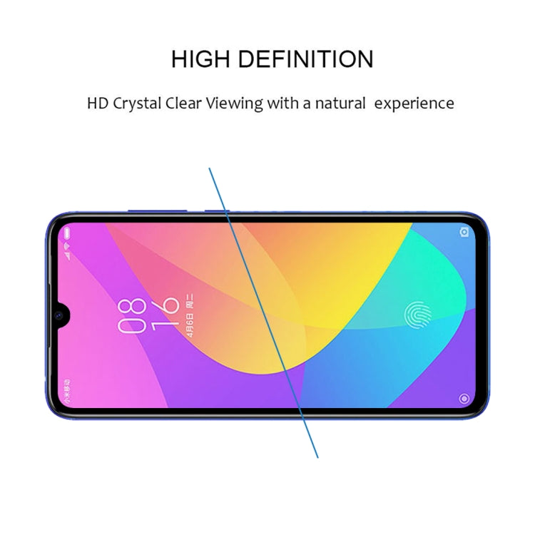 ฟิล์มกระจกนิรภัยแบบเต็มหน้าจอ 9H สำหรับ Xiaomi Mi CC9, For Xiaomi Mi CC9 (1 PC)