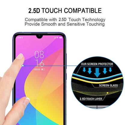 ฟิล์มกระจกนิรภัยแบบเต็มหน้าจอ 9H สำหรับ Xiaomi Mi CC9, For Xiaomi Mi CC9 (1 PC)