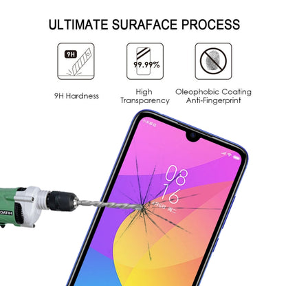 ฟิล์มกระจกนิรภัยแบบเต็มหน้าจอ 9H สำหรับ Xiaomi Mi CC9, For Xiaomi Mi CC9 (1 PC)