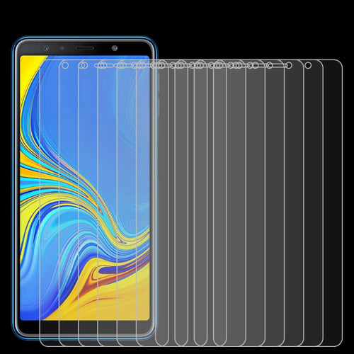 50 ชิ้น 0.26mm 9H 2.5D ฟิล์มกระจกนิรภัยสำหรับ Galaxy A7 (2018) ไม่มีแพ็คเกจขายปลีก, For Galaxy A7 (2018)