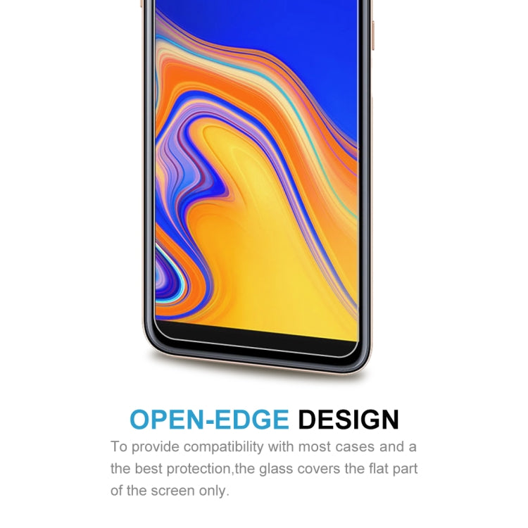 50 ชิ้น 0.26mm 9H 2.5D ฟิล์มกระจกนิรภัยสำหรับ Galaxy J4 + ไม่มีแพ็คเกจขายปลีก, For Galaxy J4+