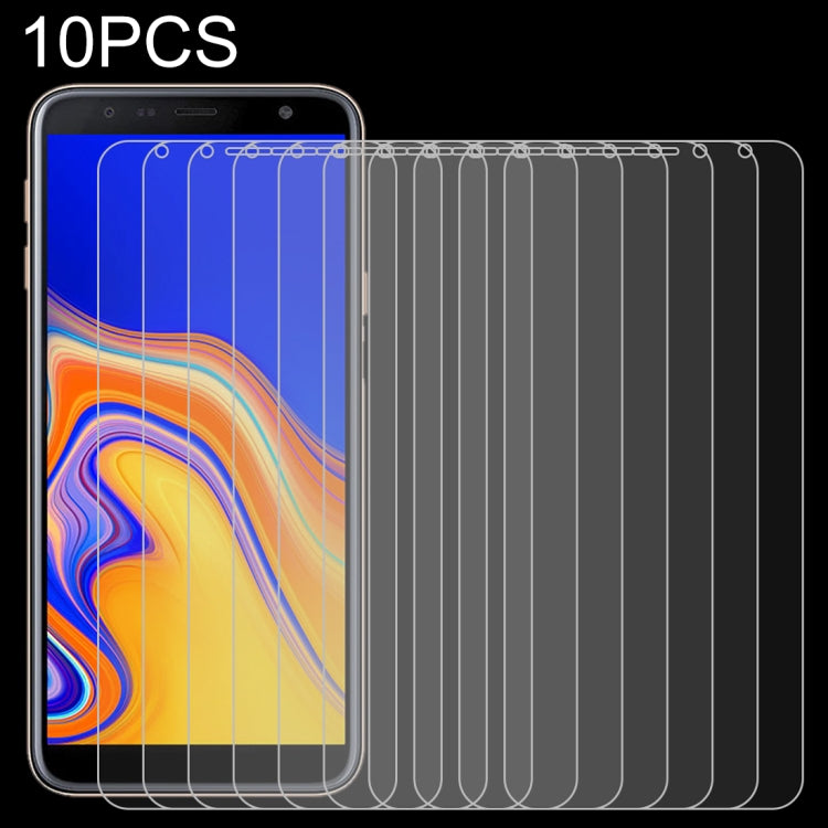 10 ชิ้น 0.26mm 9H 2.5D ฟิล์มกระจกนิรภัยสำหรับ Galaxy J4 +, For Galaxy J4+
